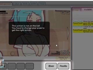 Nicoles Risky Job - Nicole showing her body on live stream! hentai game