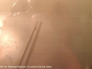 🎬 TRAILER: Steamy Midnight Shower - His Cum Is The Best Soap For My Soft Skin 💦🍑🖤