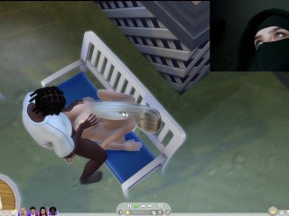 Two couples having fun in the rain outside, sims 4 animation woohoo mod