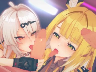 【ゼンレスゾーンゼロ 乱交セックス2】イーシェン(儀玄),チーフーフー(橘福福)が集団エッチする3Dエロアニメ動画(Yixuan,Ju Fufu group orgy sex2.)
