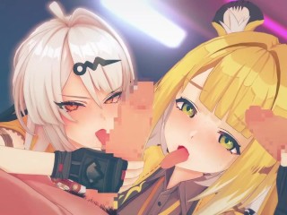 【ゼンレスゾーンゼロ 乱交セックス2】イーシェン(儀玄),チーフーフー(橘福福)が集団エッチする3Dエロアニメ動画(Yixuan,Ju Fufu group orgy sex2.)