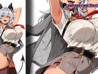 Zani fucked hard, pussy dripping semen