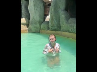 Wet, wild & maybe just a little too transparent 😘