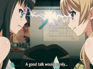 Two Big Boobed Beauties Compete to See Who Can Cum More