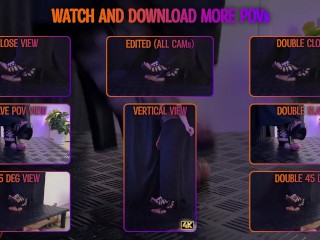 Mistress from Athens Ballbusting in Gladiator High Heels - Cock Balls Crush Trample, Shoejob, CBT