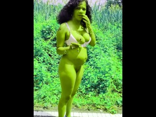 PLANET HULK PUBLIC OUTSIDE PARODY ROLE PLAY SOLO FEMALE SHE HULK