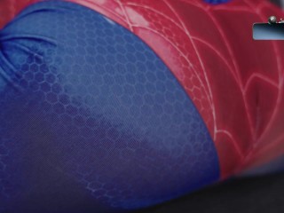 Superheroine Submission: Spider-Woman taking dick in her deep holes