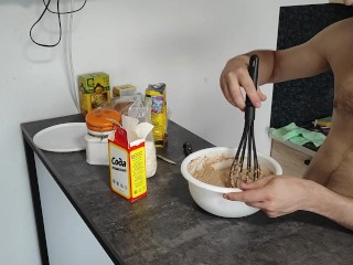 Оладьи из манки и какао