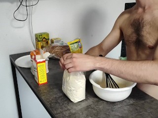 Оладьи из манки и какао