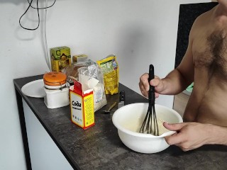 Оладьи из манки и какао