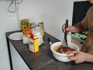 Оладьи из манки и какао