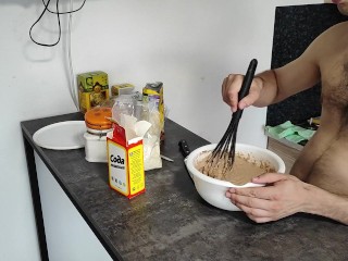 Оладьи из манки и какао