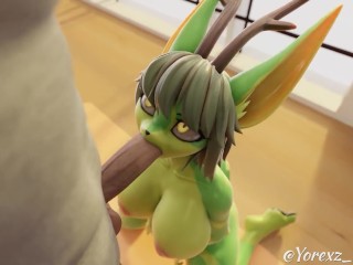 Natsu gets cum in mouth