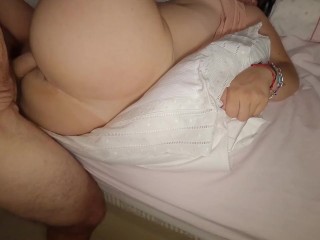 Homemade Sex with My Hot Wife, Close Up Creampie in Her Big Hairy Pussy