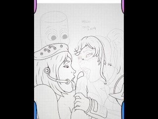 Kapella y Iris chupando la verga de Tung Tung Sahur 🍌