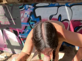 Abandoned Tunnel Turns Into Anal ATM Playground for MILF