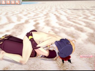 Genshin impact, Aether has sex with Kujou Sara