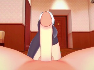 Demara Anby from Zenless Zone Zero Gives You An Amazing Footjob!