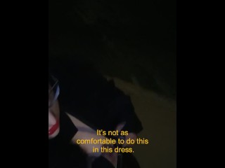 I was flashing my breasts, and a cyclist started following me.