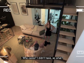 Caught her stepson jerking off and helped him cum