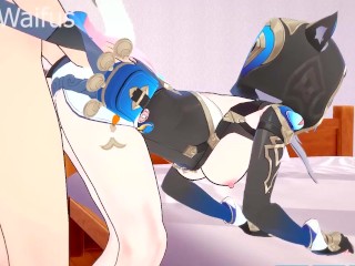 Cipher wants a huge payment of Cum straight into her Pussy Bank