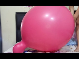 Marianna inflates and plays with her doll balloon (full video on C4S / MV / OF / Membersite)
