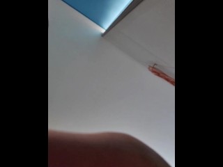 Horny Asian amateur films her morning masturbation and creampie fuck