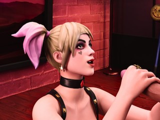 Harley Quinn gets throat fucked and ass fucked by the aggressive Joker, episode 1 "The Beginning"