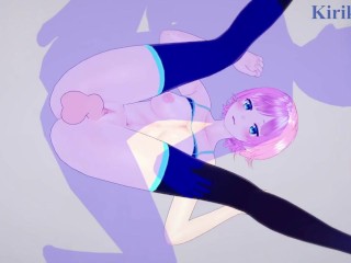 Yuhi Riri and I have intense sex in the bedroom. - Nijisanji VTuber Hentai