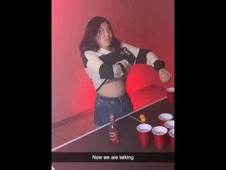 Your girlfriend loses at strip beer pong to your bully.