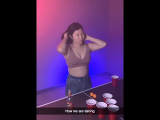 Your girlfriend loses at strip beer pong to your bully.