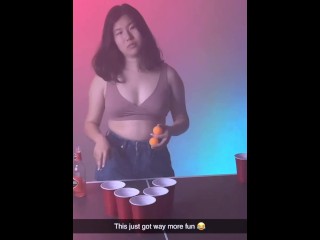Your girlfriend loses at strip beer pong to your bully.