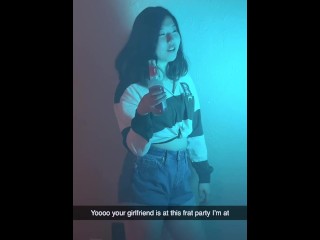 Your girlfriend loses at strip beer pong to your bully.