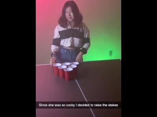 Your girlfriend loses at strip beer pong to your bully.