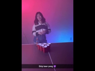 Your girlfriend loses at strip beer pong to your bully.