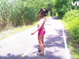 PARODY LITTLE REDD RIDING HOOD IN THE JUNGLE WOODS PUBLIC OUTSIDE COS REALITY REACTION VIDEO NEEDED