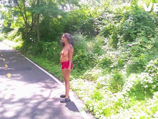 PARODY LITTLE REDD RIDING HOOD IN THE JUNGLE WOODS PUBLIC OUTSIDE COS REALITY REACTION VIDEO NEEDED