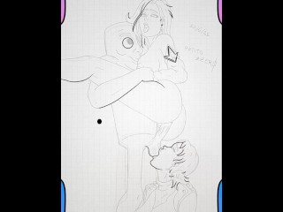 Tung Tung Sahur follando a Lila por el culo y Misha le chupa los huevos 💦