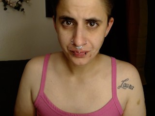 Sick Girl Makes Snotty Mess Cough Sneezing Nose Blowing