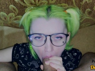 a selection of a lot of serma for a cute schoolgirl with glasses