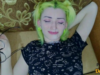 a selection of a lot of serma for a cute schoolgirl with glasses