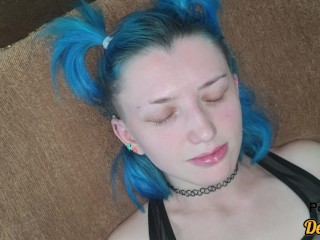 a selection of a lot of serma for a cute schoolgirl with glasses