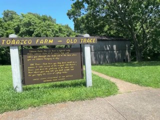 Exploring an old tobacco barn naked