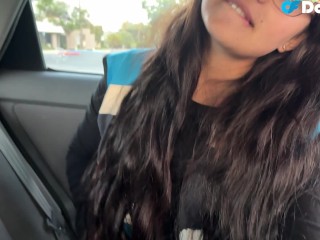 Horny Customer Pays Delivery Guy for Quick Car Sex