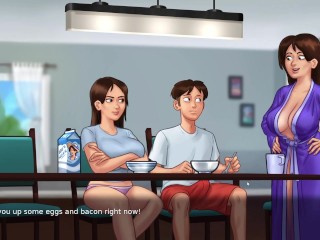 Stepsis Wants To Fuck With Me In The Dining Room(18+) - Summertime Saga New Update