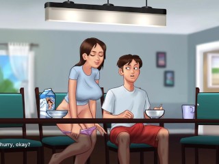 Stepsis Wants To Fuck With Me In The Dining Room(18+) - Summertime Saga New Update