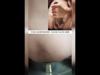 Monster anal plug, open asshole and huge dick.dabble squirt