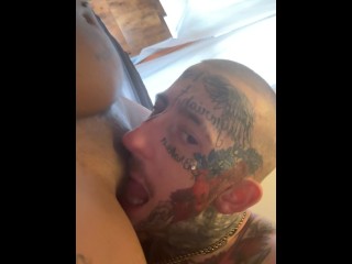 step sister asked her step brother to eat her black pussy