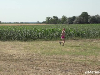 Fit Ginger Lets Big Dick Stranger Fuck Her Ass During A Run