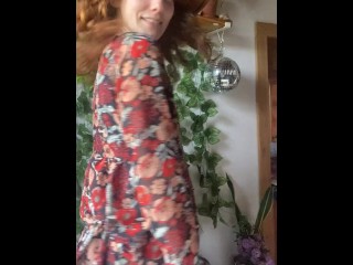 Slow turn, tight dress, and a glimpse of my ass just for you